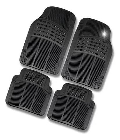 ALFOMBRA PVC 4 PIEZAS NEGRO