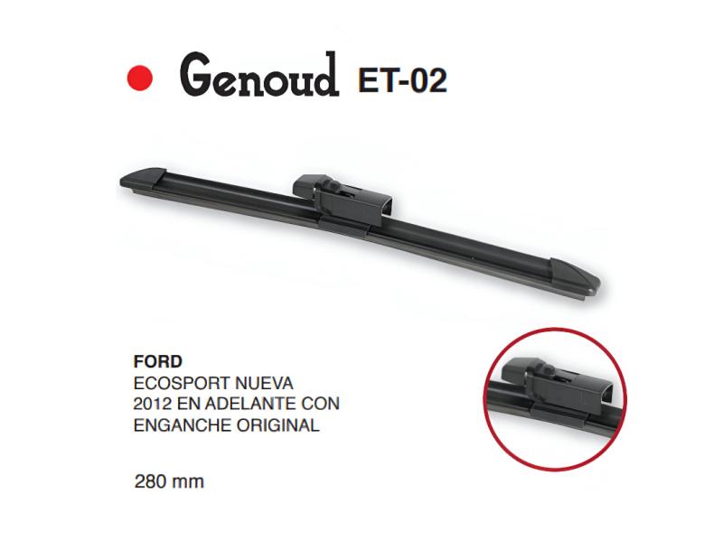 ESCOBILLA TRASERA FORD ECOSPORT 12/... CON ENGANCHE ORIGINAL