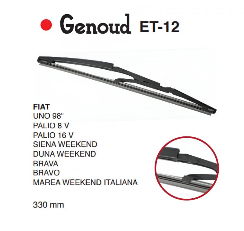 ESCOBILLA TRASERA FIAT UNO/PALIO/SIENA/DUNA/BRAVO/MAREA