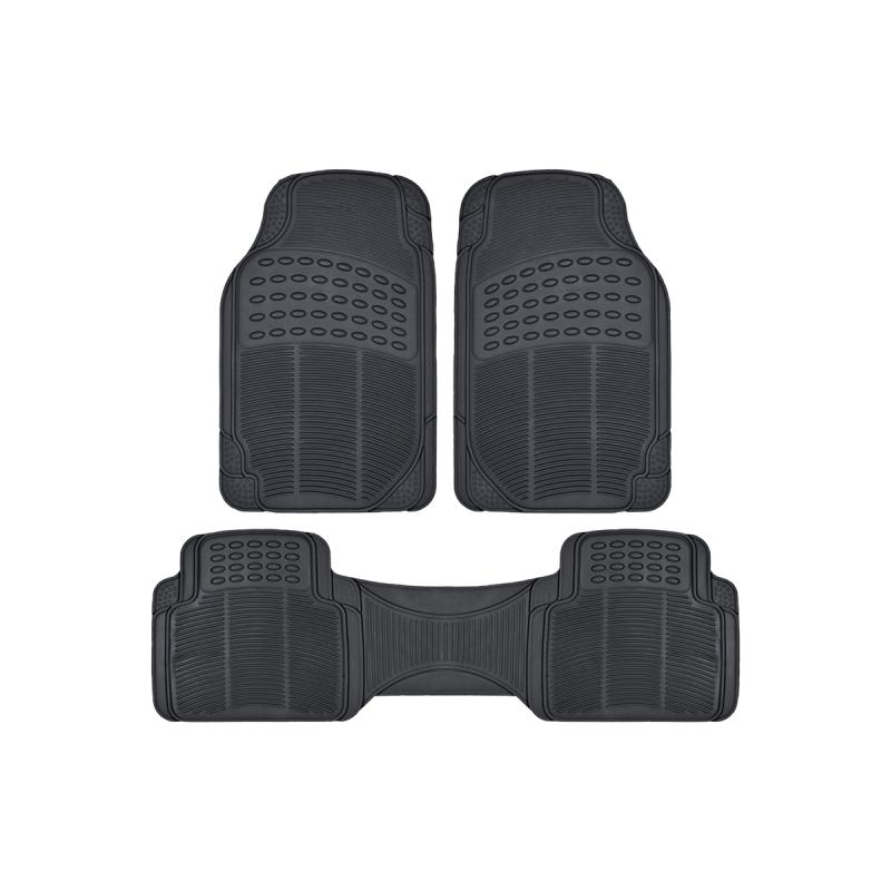 ALFOMBRA PVC 3 PIEZAS NEGRO